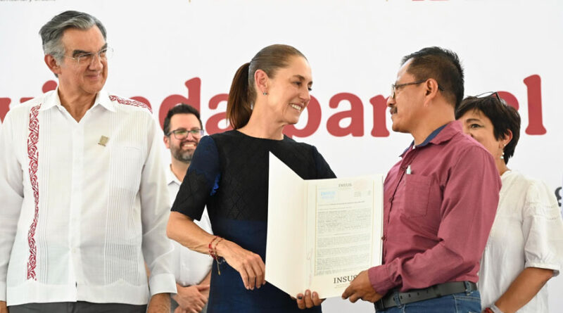 El programa de vivienda para el bienestar es justicia, porque por el bien de todos primero los pobres: Presidenta Claudia Sheinbaum entrega viviendas en Reynosa y Matamoros
